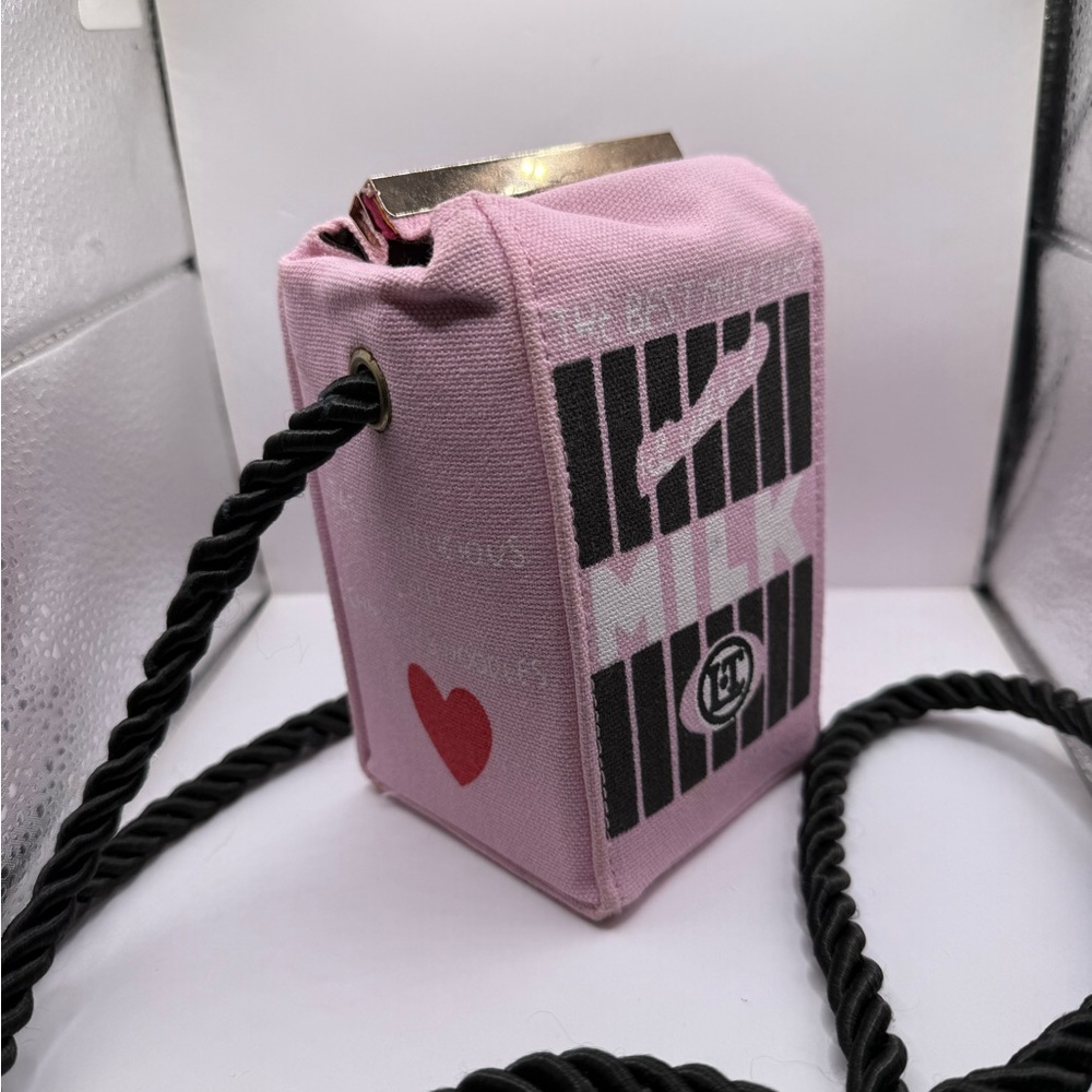 Retro 3D milk cartoon purse very unique mini bag.